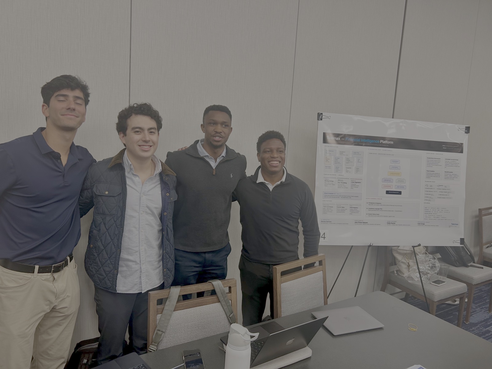 The platform running on a laptop at the Expo